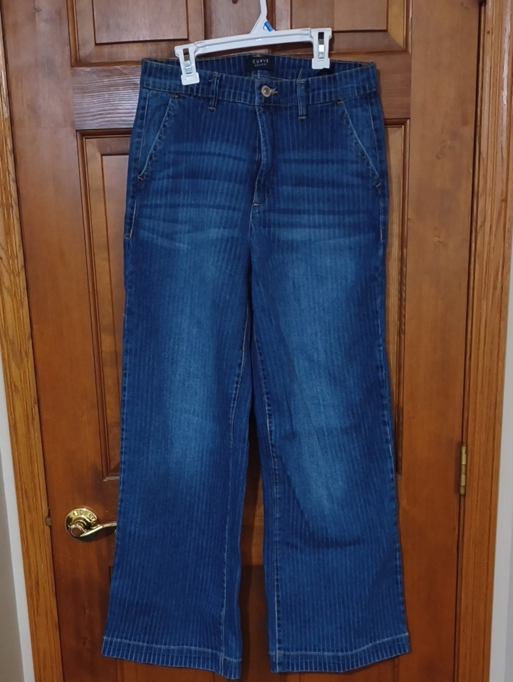 Cropped Wide-Leg Women’s Jeans - Blue